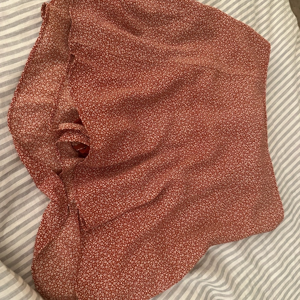 Abercrombie & Fitch Red Floral Skirt